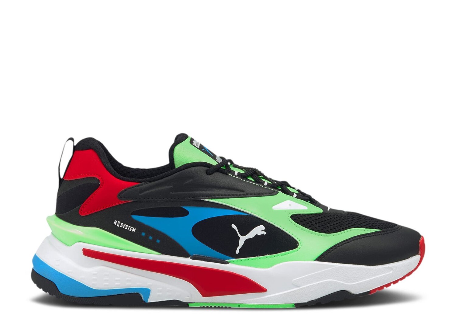 Кроссовки Puma Rs-Fast 'Black Elektro Green', черный кроссовки puma rs fast tech white elektro green белый