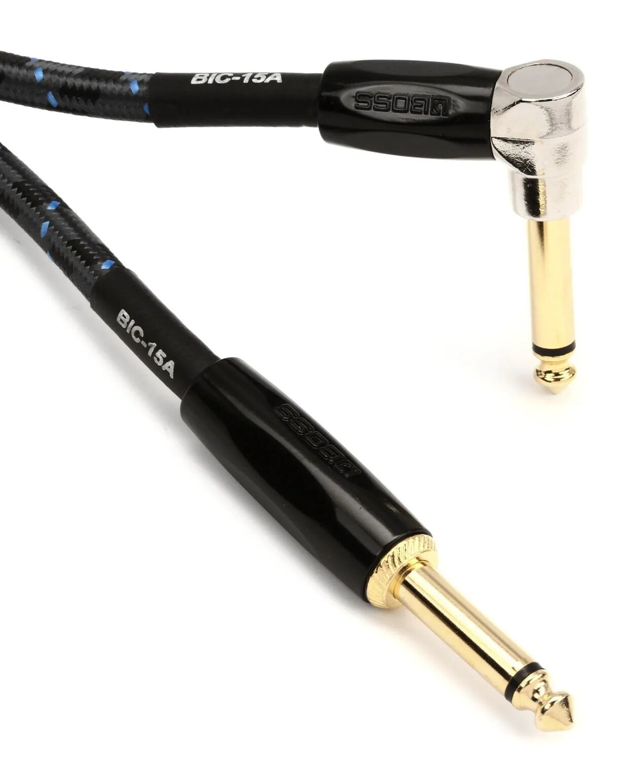 

Boss BIC-15A Инструментальный кабель, прямой и угловой — 15 футов
