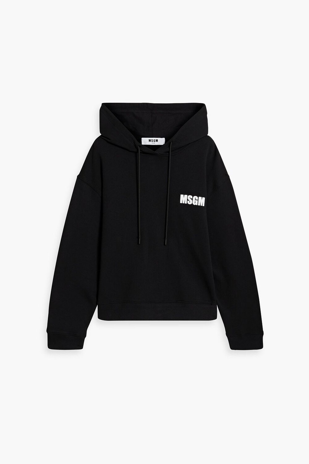 

Толстовка из французской махровой ткани с принтом MSGM, черный