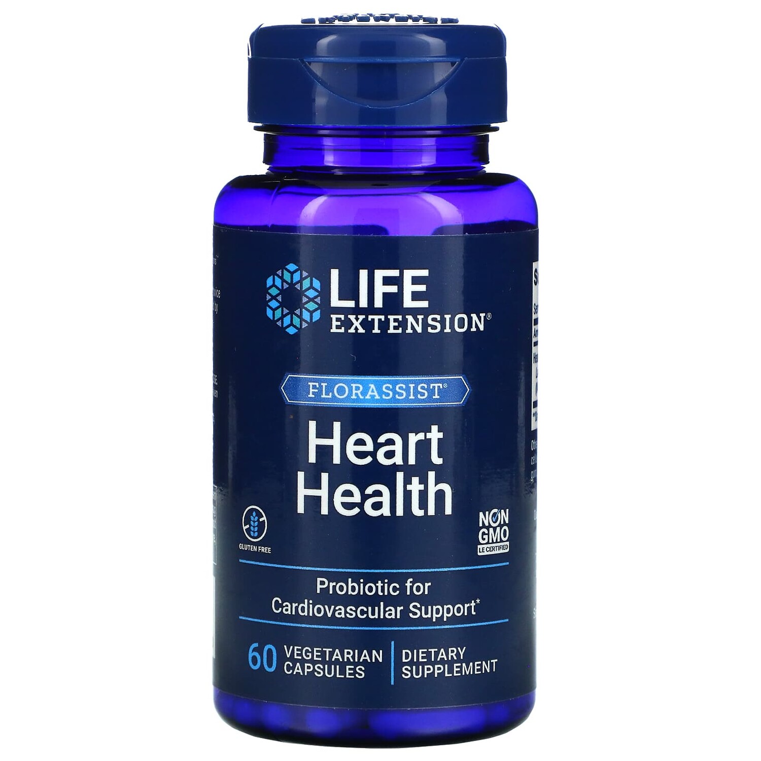 

Florassist, для здоровья сердца, 60 растительных капсул, Life Extension
