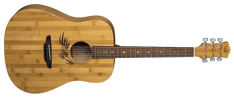 Акустическая гитара Luna Bamboo Dreadnought 2020 Natural Satin цена и фото