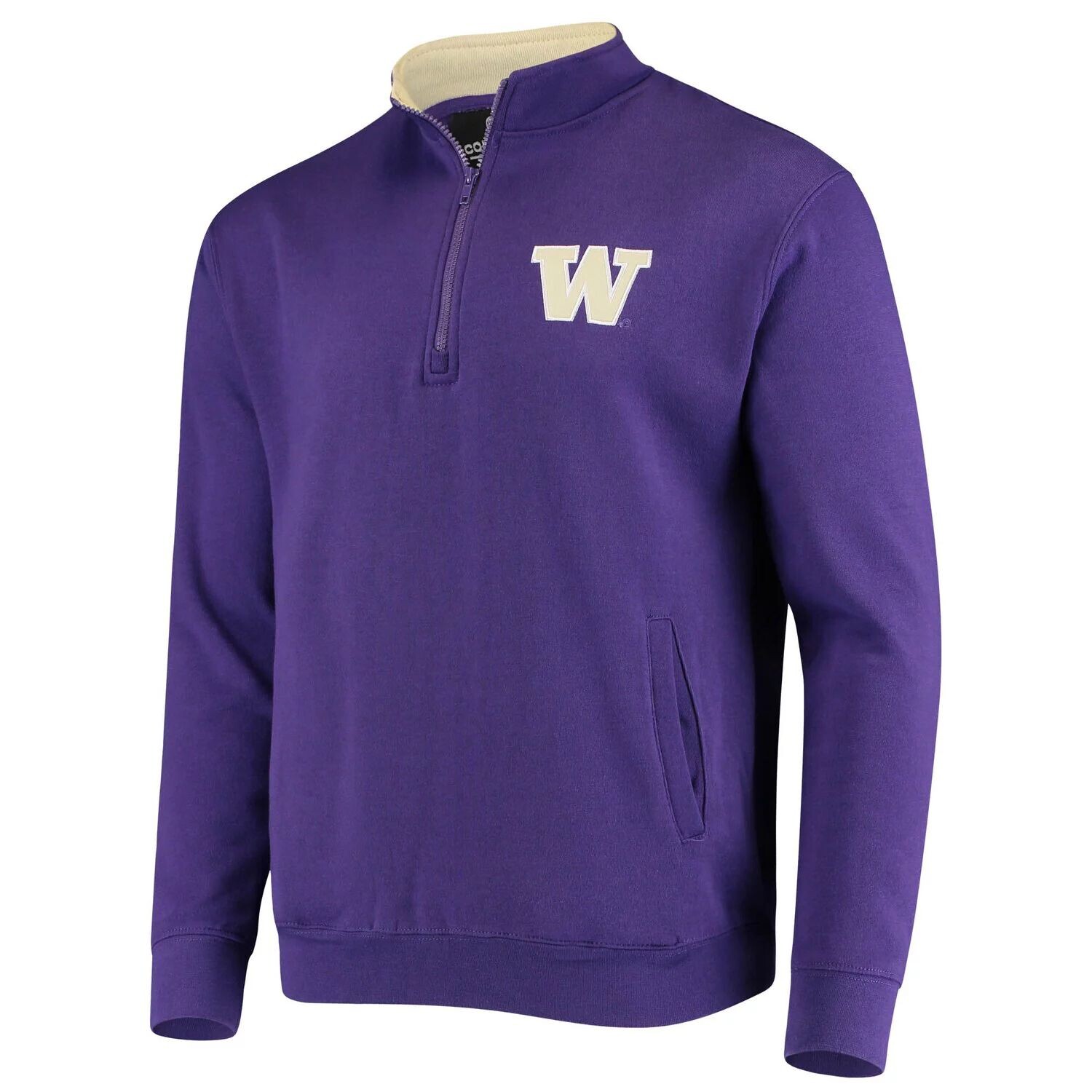 

Мужская фиолетовая куртка с молнией на четверть и логотипом Washington Huskies Tortugas Colosseum