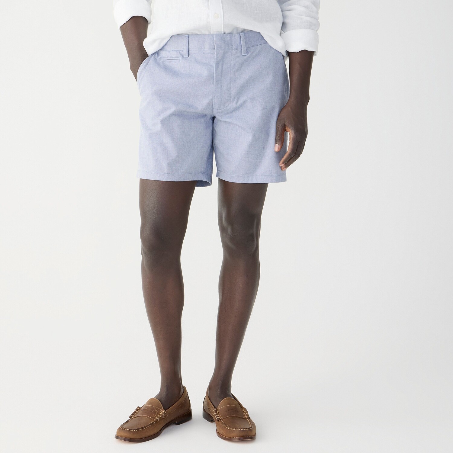 

7'' технический оксфорд шорты J.Crew, голубой