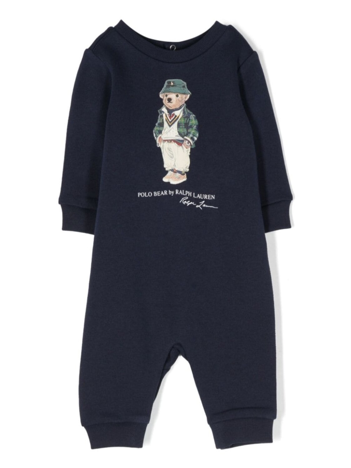 

Ralph Lauren ромпер с принтом Polo Bear, синий