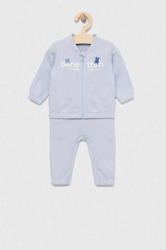 

Хлопковый детский спортивный костюм United Colors of Benetton, фиолетовый