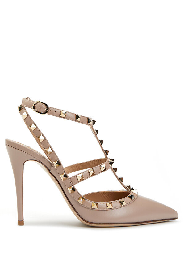

Кожаные туфли rockstud на пудровом каблуке Valentino Garavani