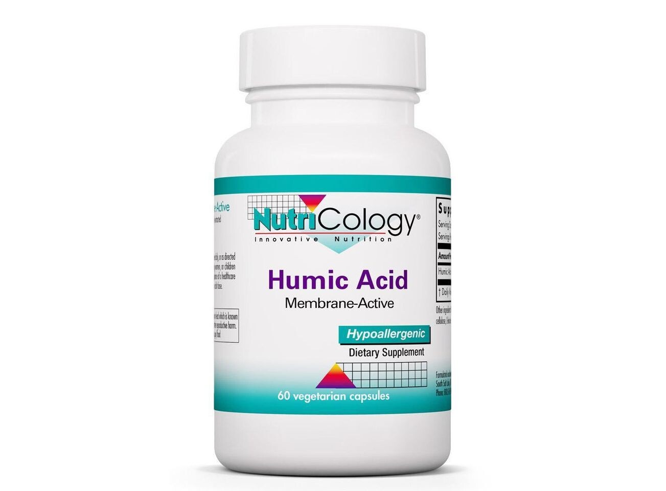 

Nutricology, Гуминовая кислота, 60 вегетарианских капсул