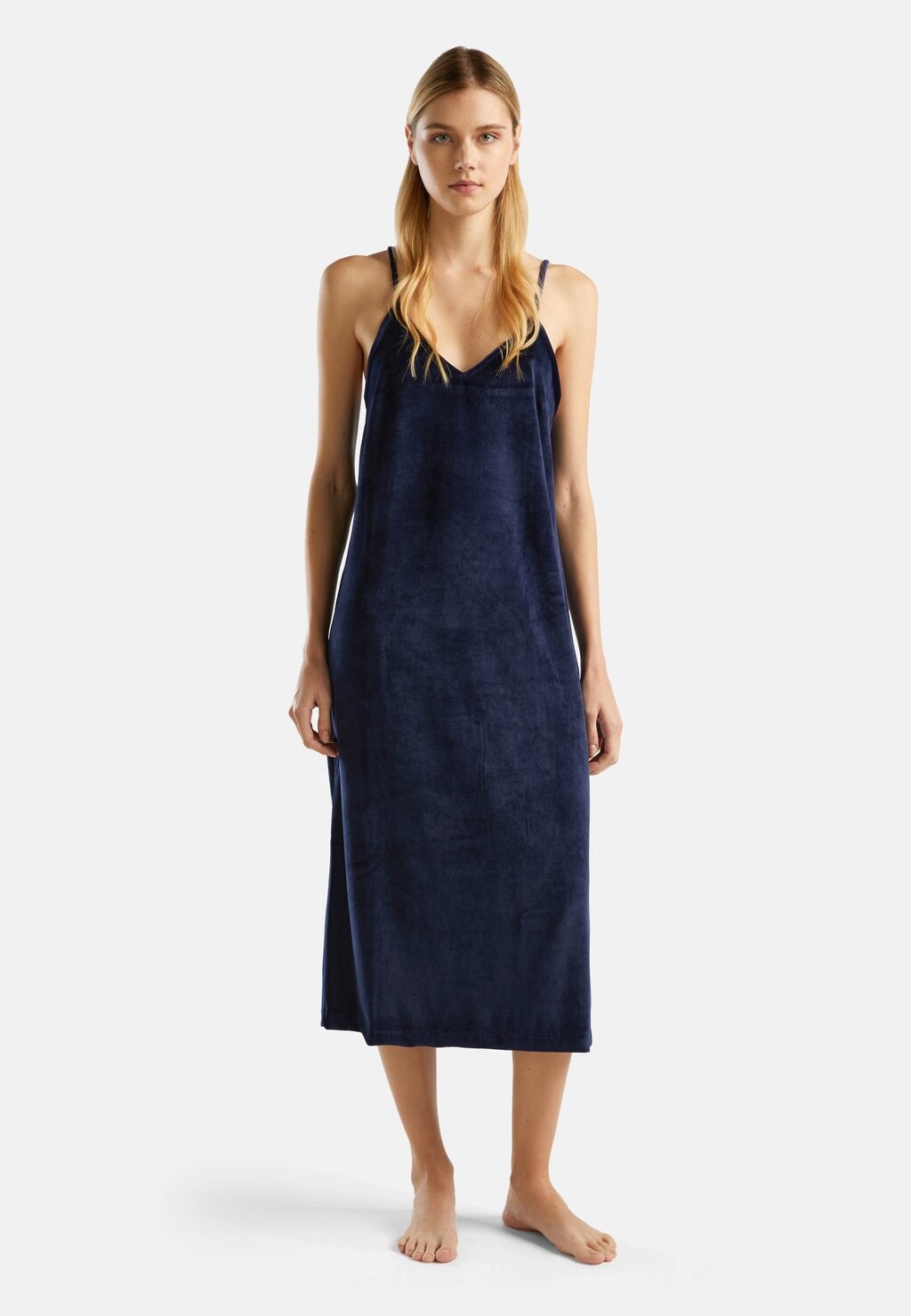 

Летнее платье Slip United Colors of Benetton, синий
