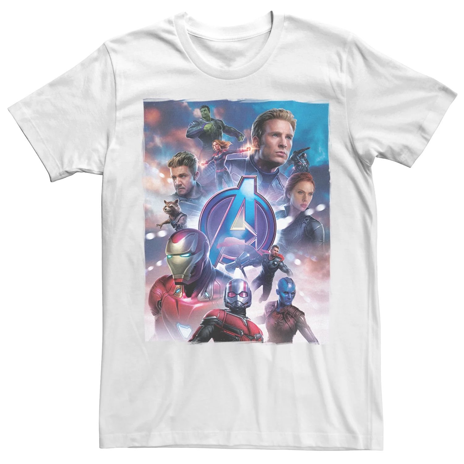 цена Мужская базовая футболка с плакатом «Мстители» Licensed Character