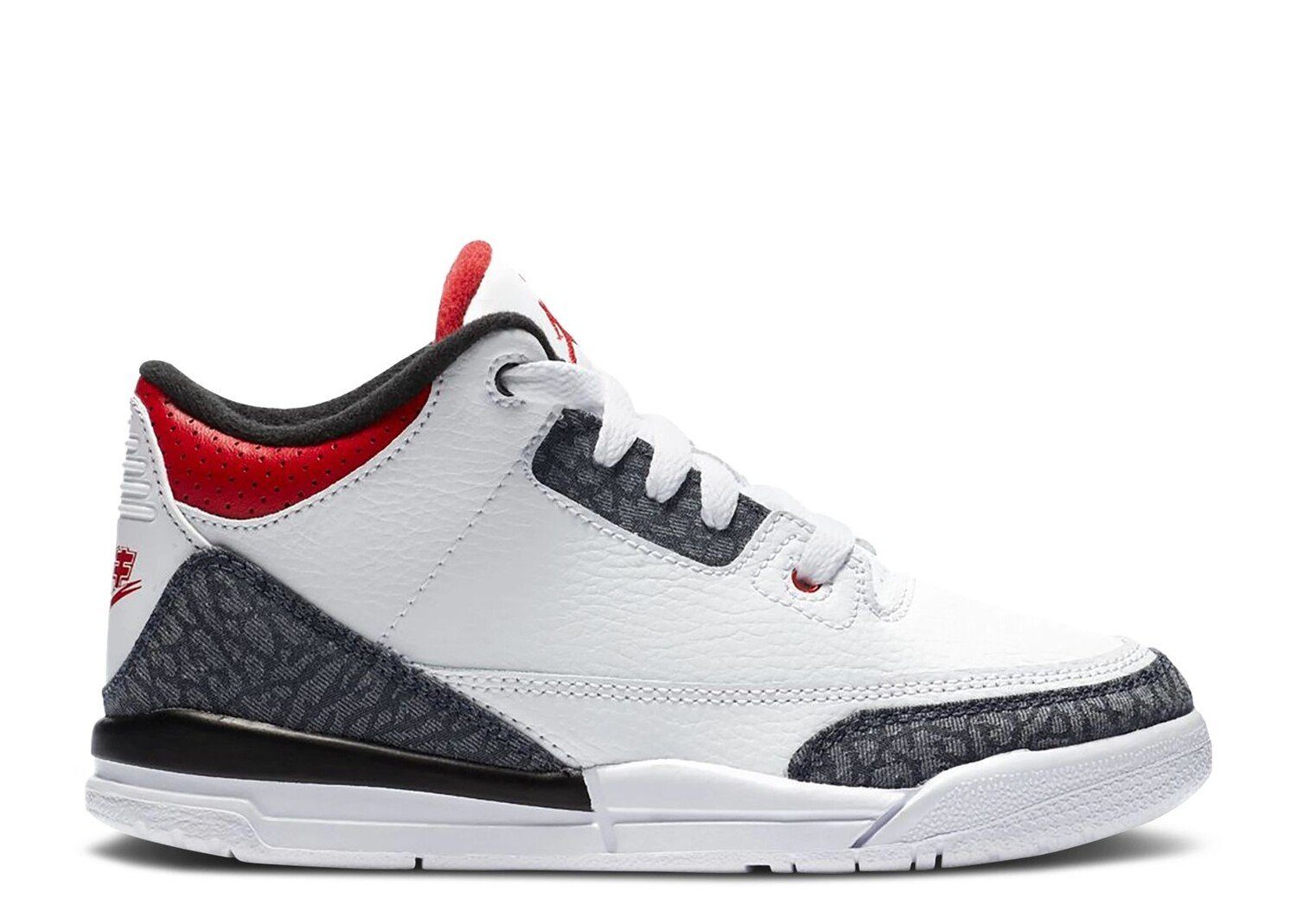 

Кроссовки Air Jordan Air Jordan 3 Retro Denim Se Ps 'Fire Red', белый