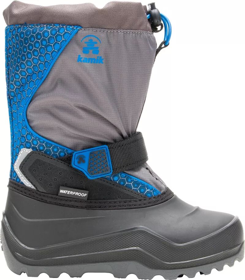 Детские зимние ботинки Kamik Snowfall 2, серый/синий