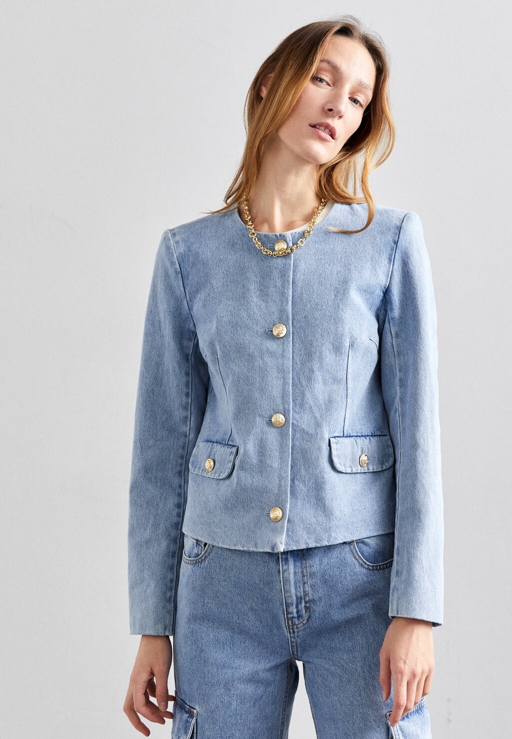 

Джинсовая куртка Miles Jacket DESIGNERS REMIX, цвет light denim