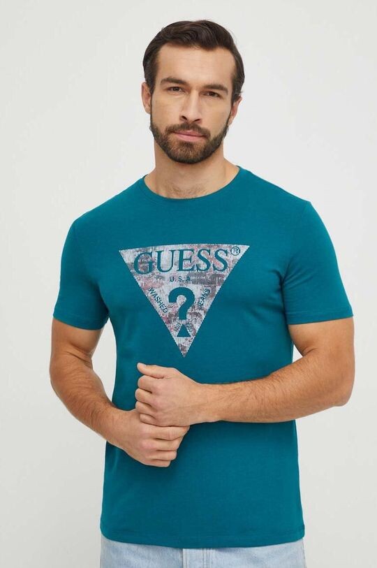 

Футболка Guess, бирюзовый
