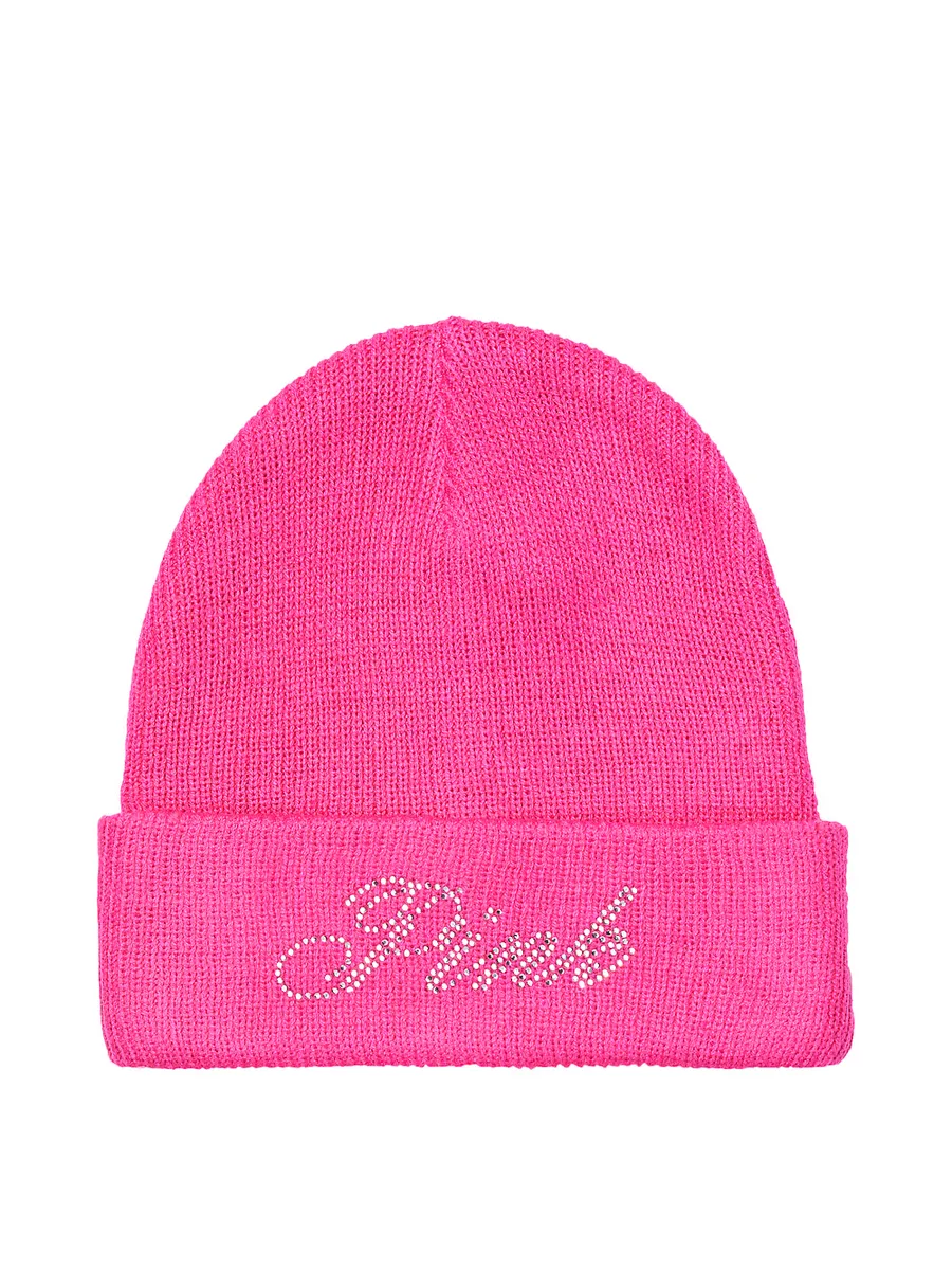

Вязаная шапка в рубчик Pink, розовый
