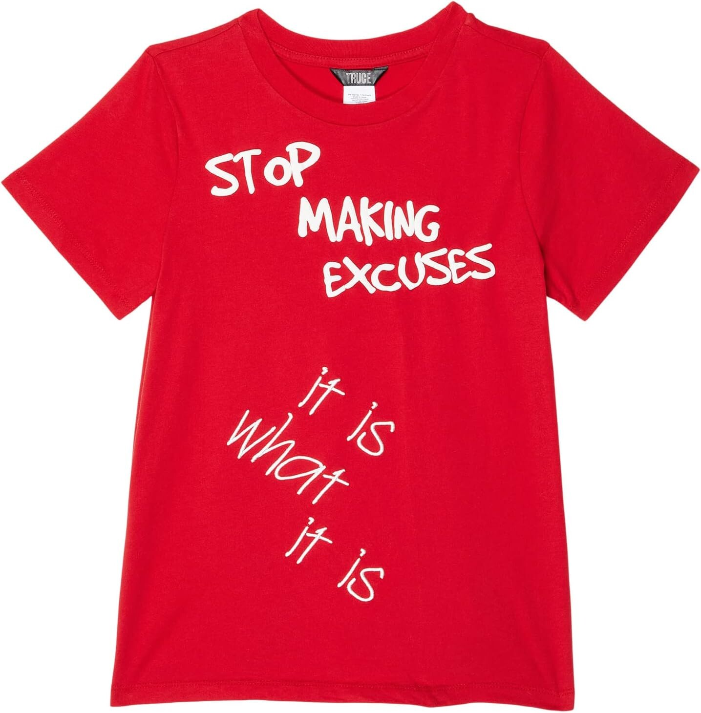 

Футболка TRUCE Stop Making Excuses Tee, красный