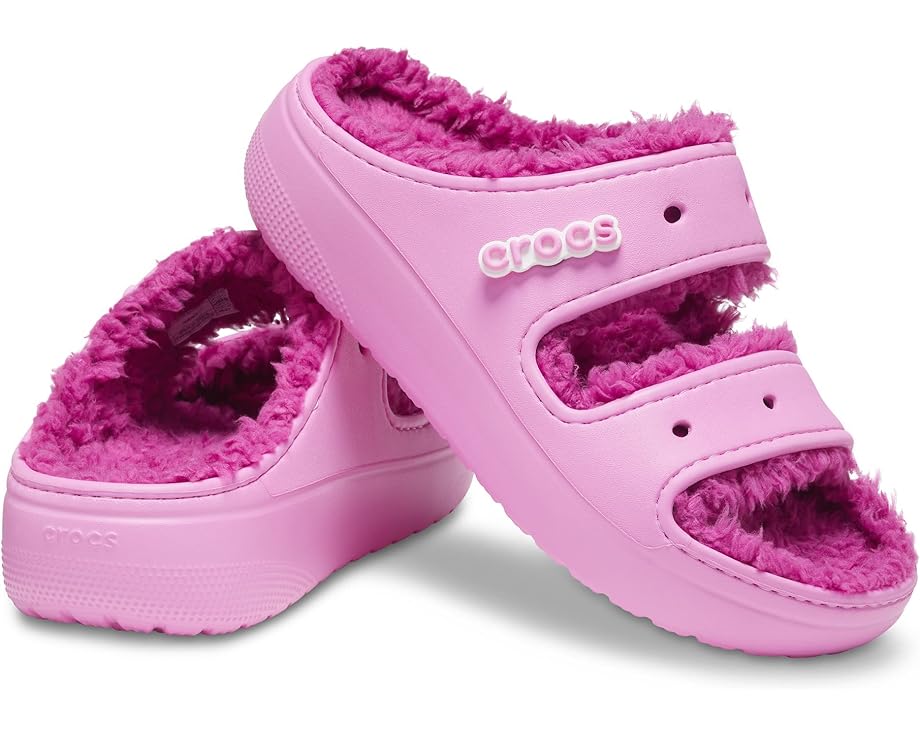 цена Сандалии Crocs Classic Cozzzy Sandal, цвет Taffy Pink