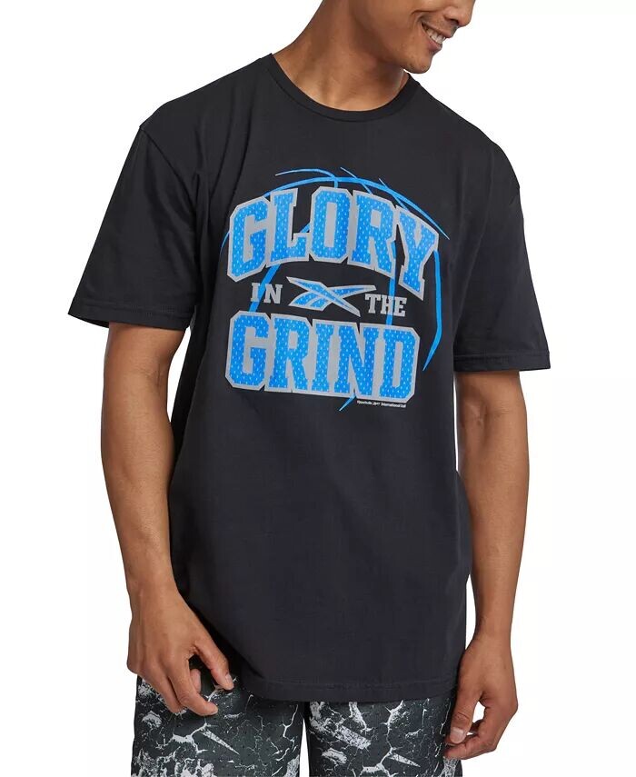 

Мужская футболка с рисунком Glory Grind Reebok, черный