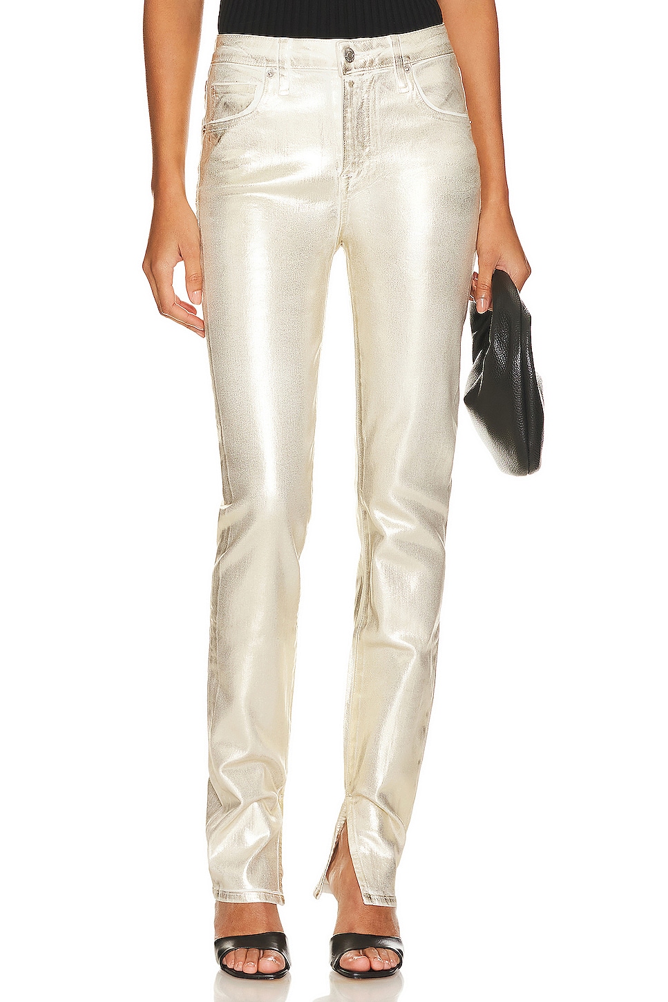 Лыжные брюки SIMKHAI Rae High Rise Skinny, цвет Gold Foil 1pc 3 sizes 16 32 40 figures foil gold