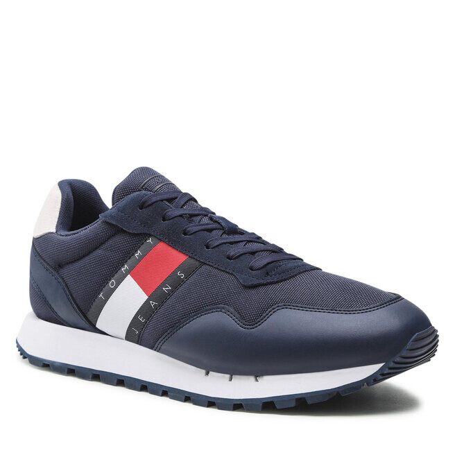 

Кроссовки Tommy Jeans RetroLeather Runner, темно-синий