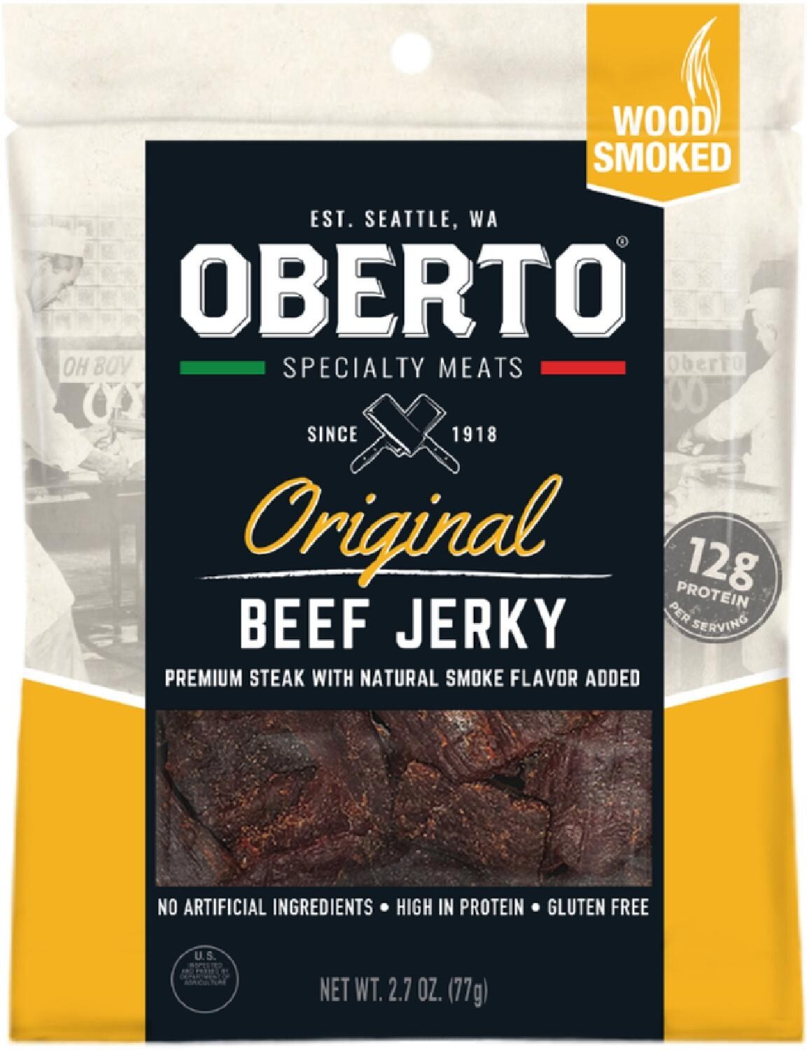 

Полностью натуральное вяленое мясо - 2,7 унций Oberto