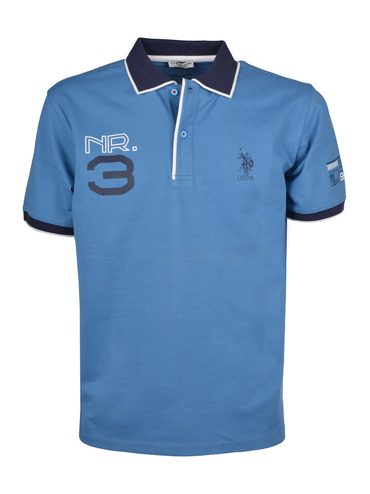 

Поло U.S. Polo Assn., светло-синий