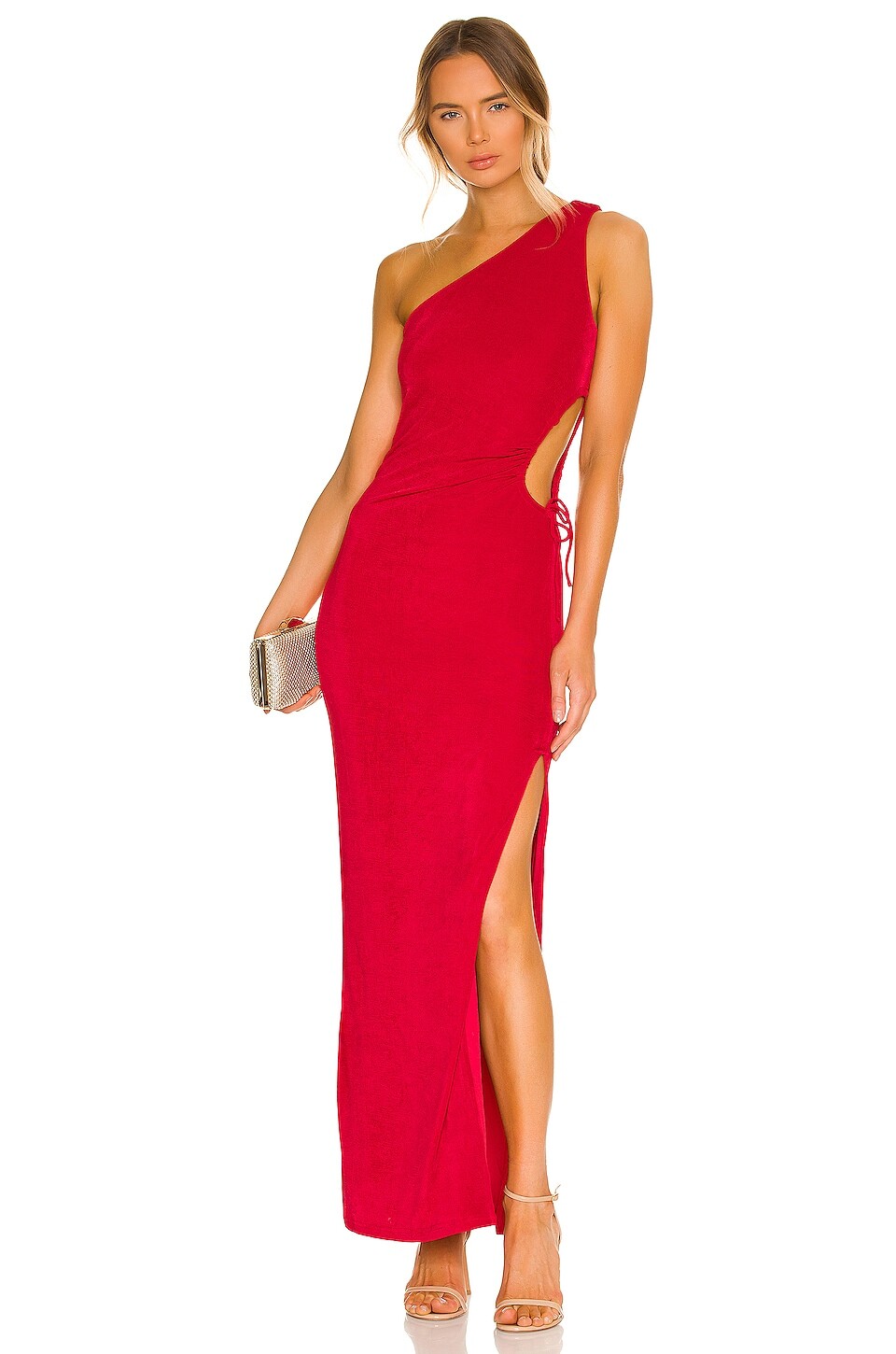 

Платье макси superdown Victoria Cut Out, цвет Cherry Red