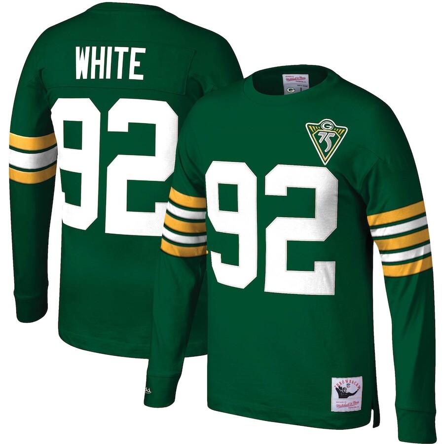 

Футболка с именем и номером Mitchell & Ness Green Bay Packers, зеленый