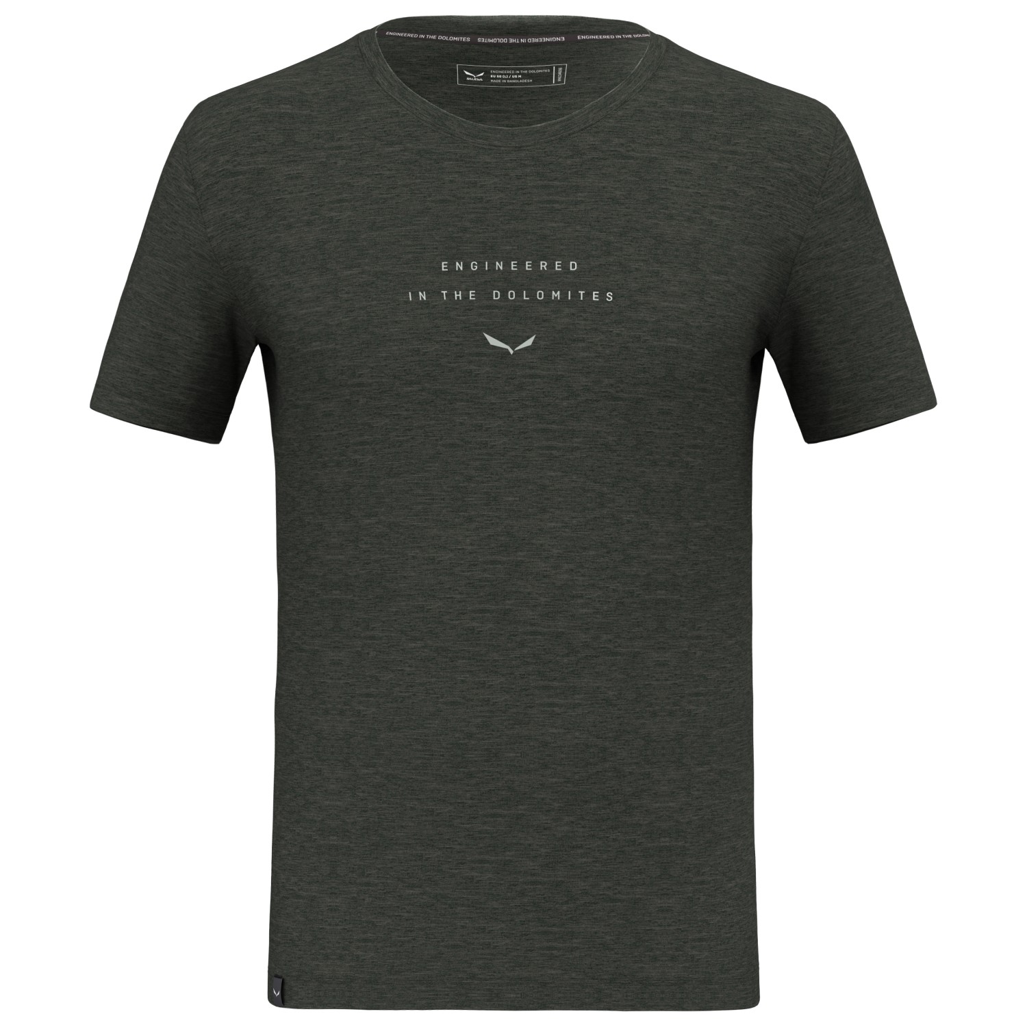 Рубашка из мериноса Salewa Eagle EITD Alpine Merino T Shirt, цвет Dark Olive