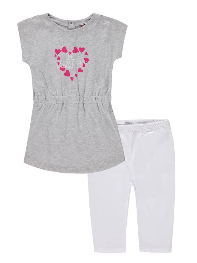 

Платье Kanz 2tlg. Outfit, цвет Hellgrau/Weiß