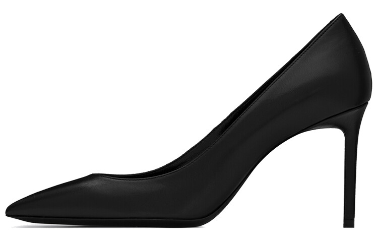 

SAINT LAURENT Wmns Anja Кожаные туфли на высоком каблуке, черные