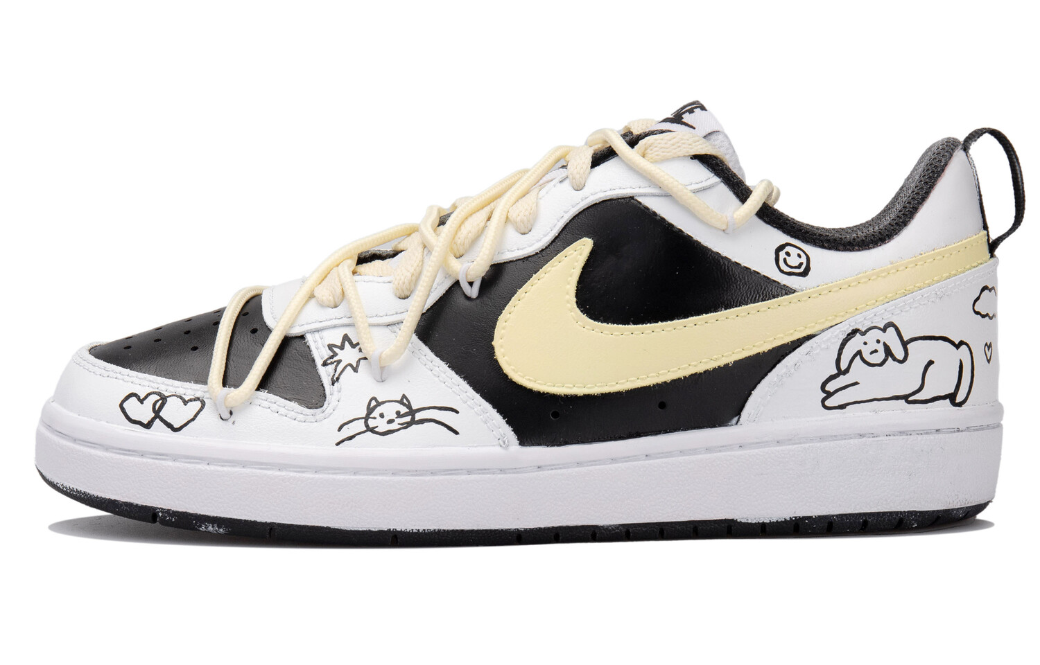 

Кроссовки для скейтбординга Court Borough женские, низкие, белые Nike
