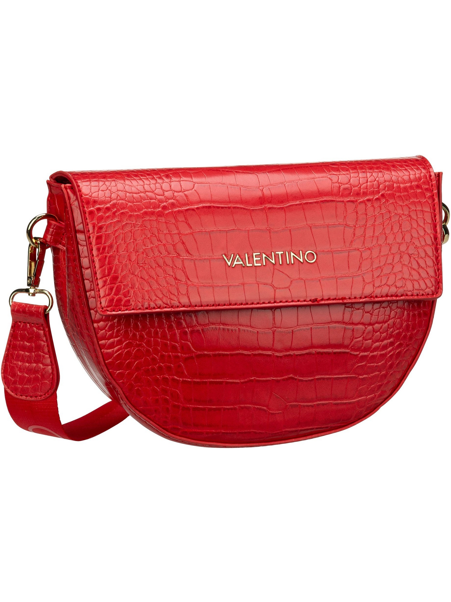 Сумка через плечо Valentino Bags Saddle Bag Bigs Flap Bag Croco J02C, цвет Rosso цена и фото