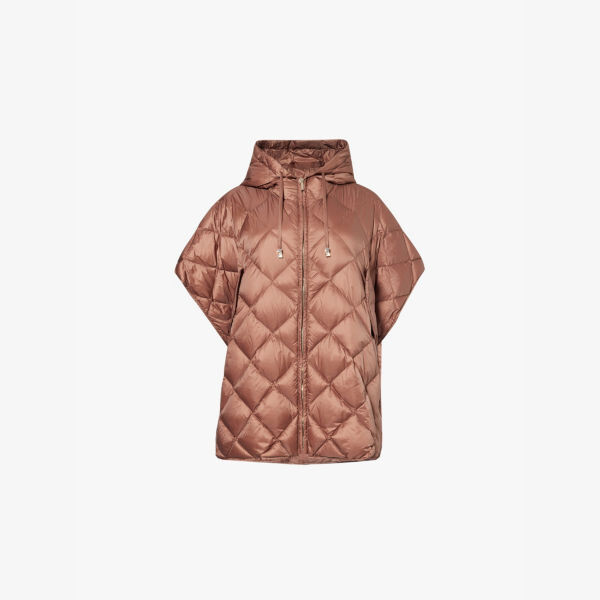 

Куртка Treman с высоким воротом и плетеным пухом Max Mara Cube, коричневый