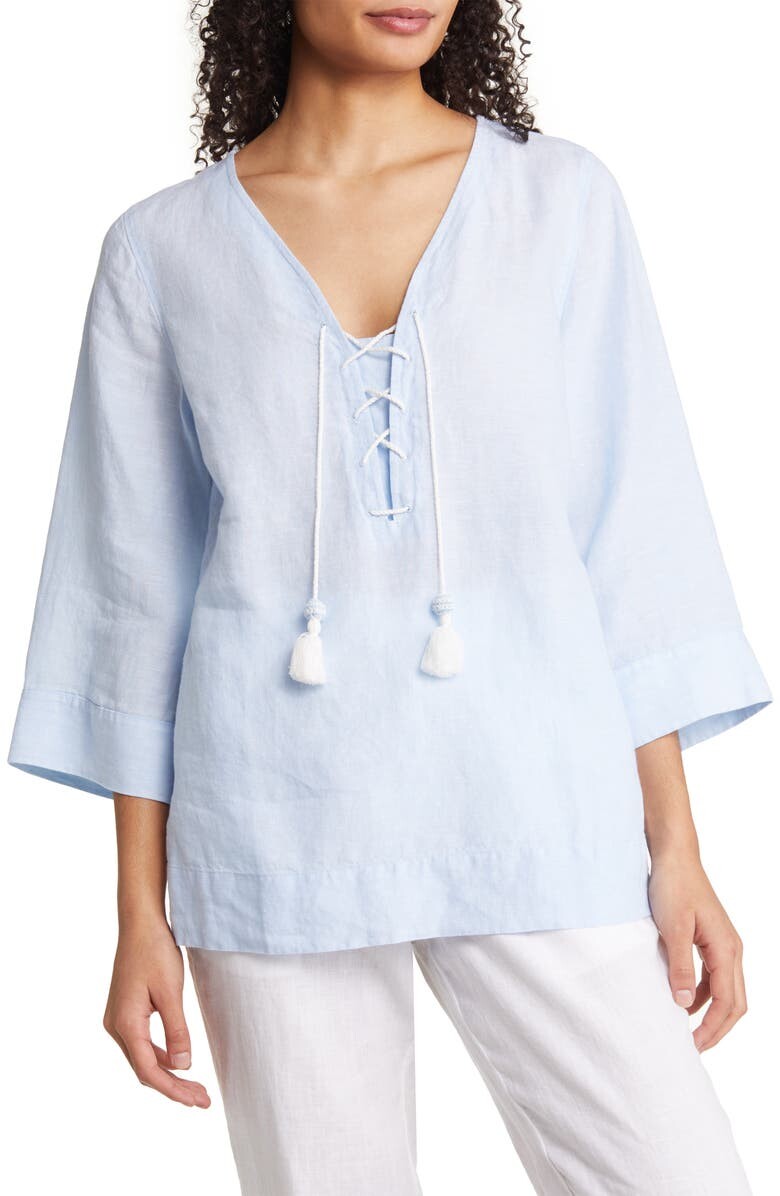 

Льняная туника на шнуровке Costalina TOMMY BAHAMA