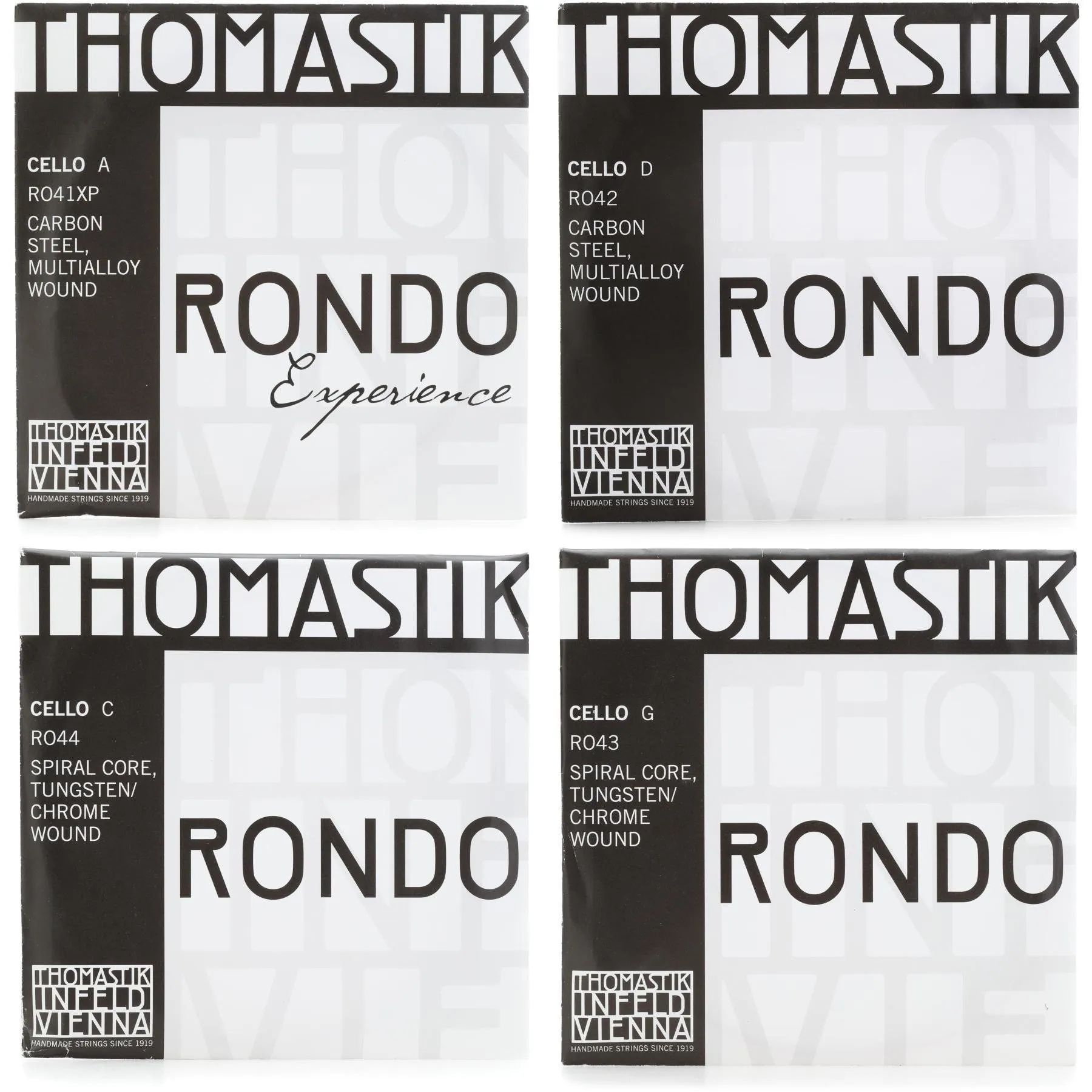 

Новый набор струн для виолончели Thomastik-Infeld Rondo — размер 4/4, струны Experience A