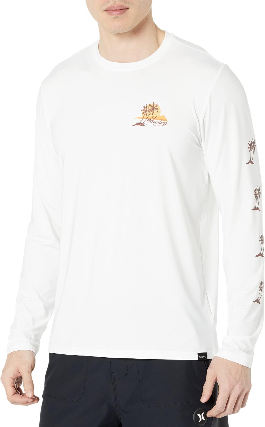 

Футболка для серфинга с длинными рукавами Hybrid UPF Hurley, белый
