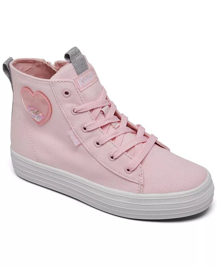 

Высокие повседневные кроссовки Triple Up для маленьких девочек от Finish Line Keds, розовый