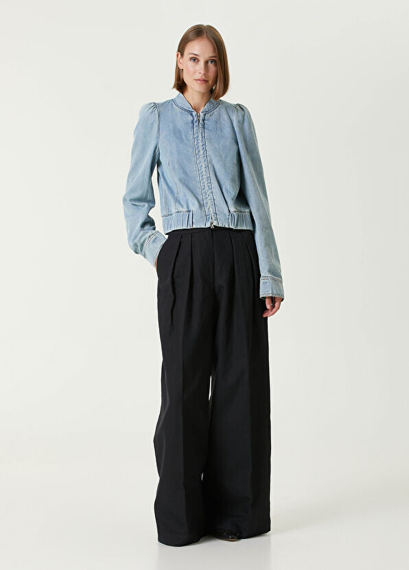 

Брюки со складками и деталями Dries Van Noten, черный