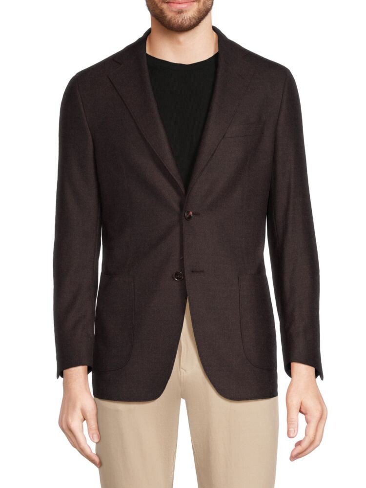 

Однотонный шерстяной пиджак Samuelsohn, цвет Burgundy