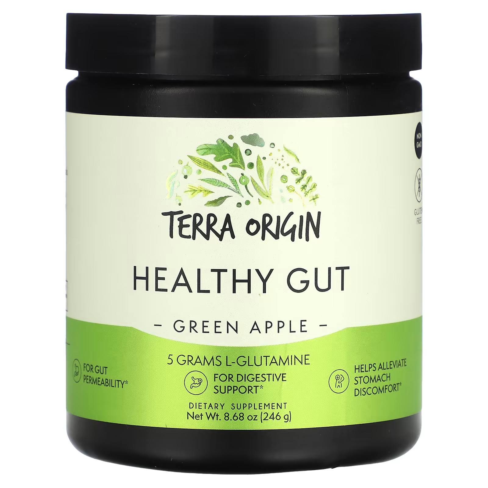 Пищевая добавка Terra Origin для здоровья кишечника, зеленое яблоко шоколад terra origin для здоровья кишечника 354 г