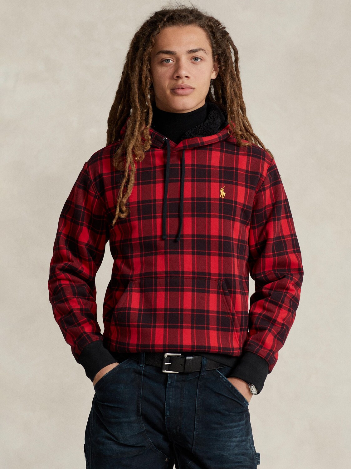 

Толстовка Polo из смесового хлопка в клетку Ralph Lauren