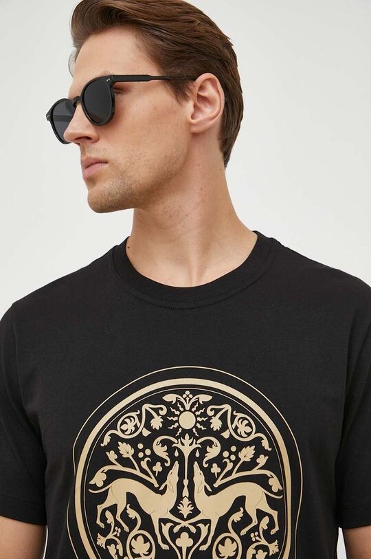 

Футболка из хлопка Trussardi, черный