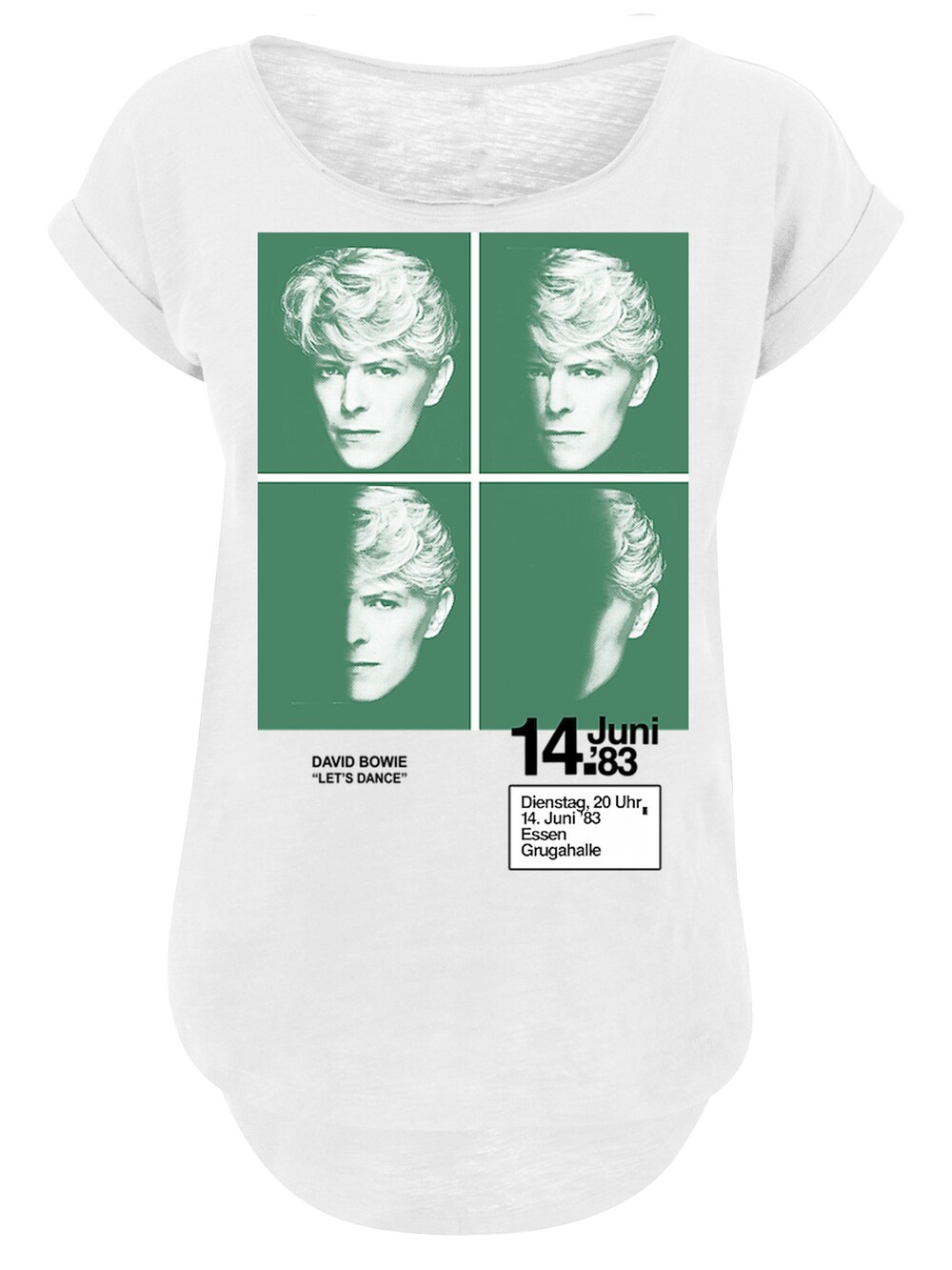 Рубашка F4NT4STIC David Bowie 1983 Concert Poster, белый o regan d ricochet david bowie 1983