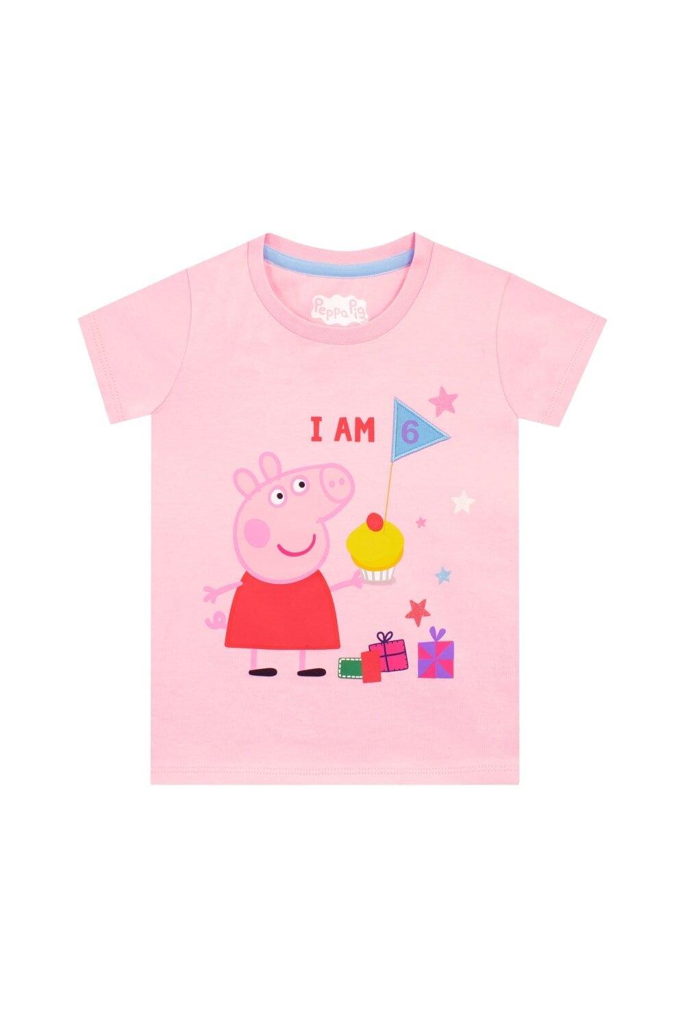 

Футболка «Мне 5 лет» Peppa Pig, розовый
