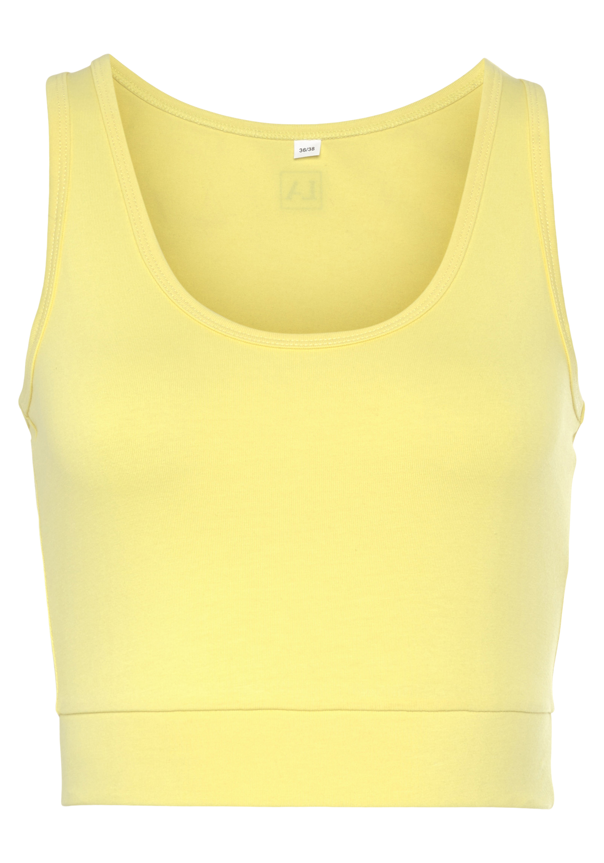 Спортивная футболка LASCANA ACTIVE Sporttop, желтый