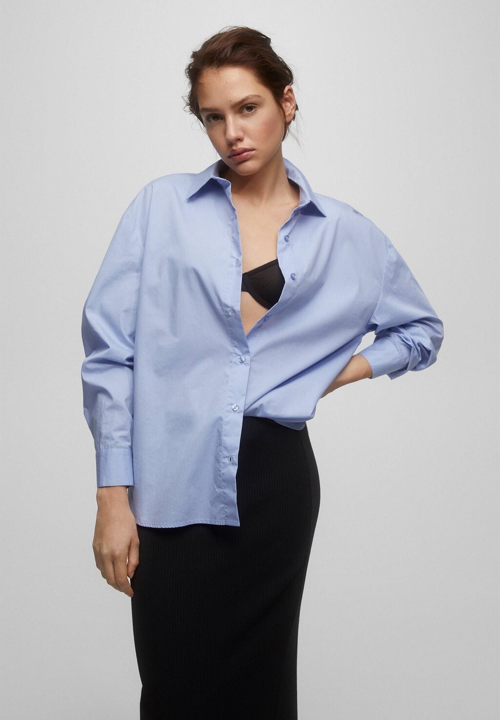 

Рубашка PULL&BEAR, синий