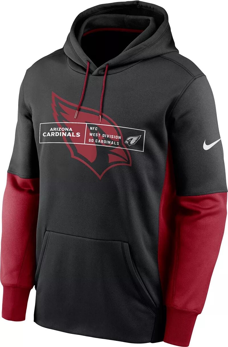 

Мужская черная толстовка с капюшоном Nike Arizona Cardinals Overlap Club