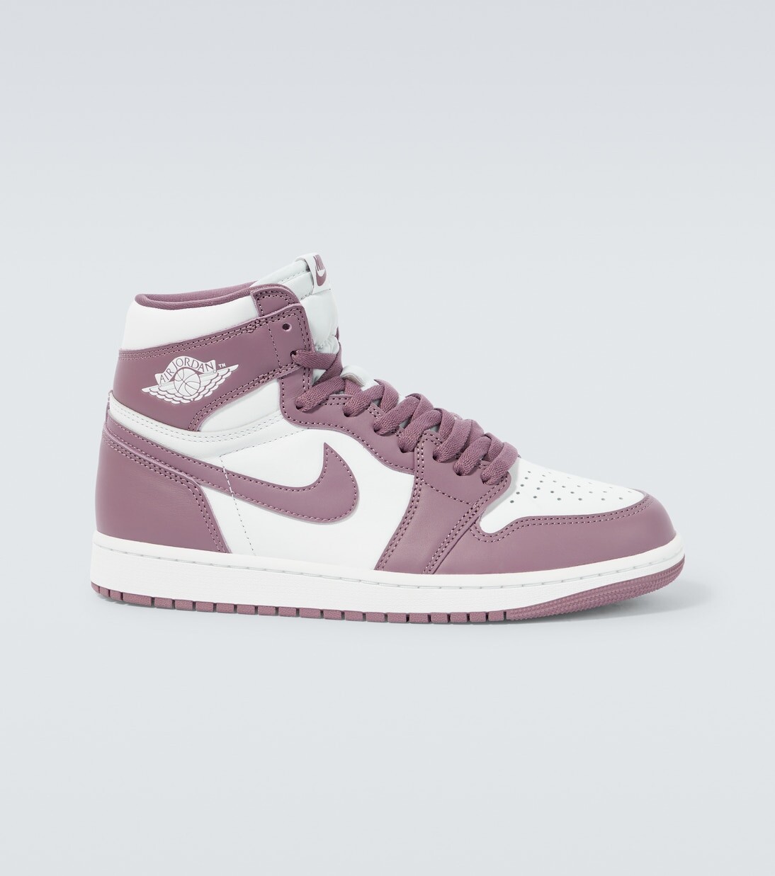 

Кожаные высокие кеды Jordan 1 Retro Nike, фиолетовый
