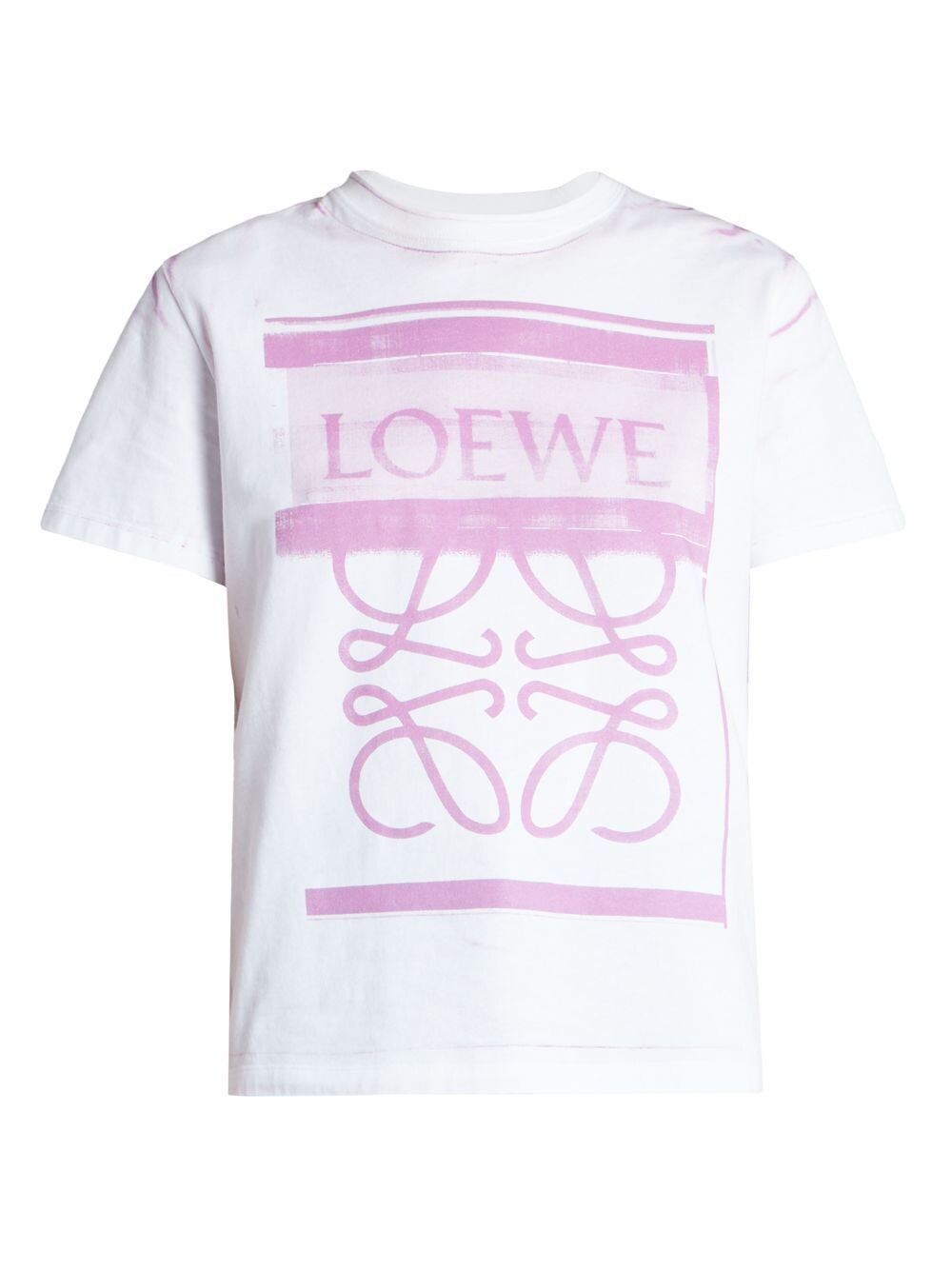 

Футболка с короткими рукавами и анаграммой Loewe, белый