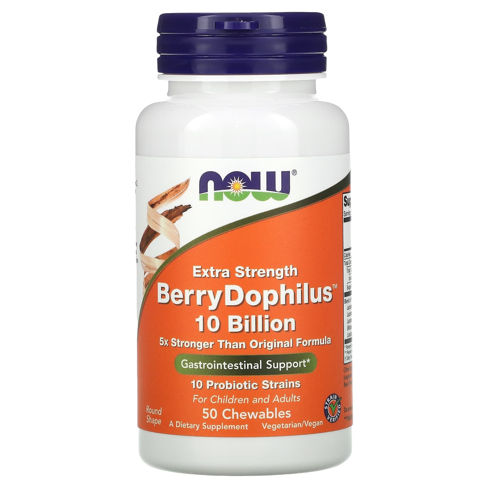 Now Foods Экстра сила Berry Dophilus 50 жевательных таблеток пищевая добавка now foods berry dophilus kids 60 жевательных таблеток